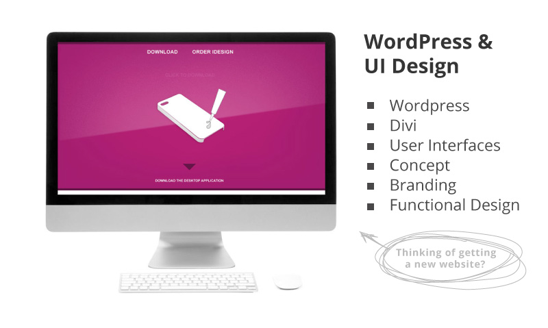 UI & Wordpress Header Visual