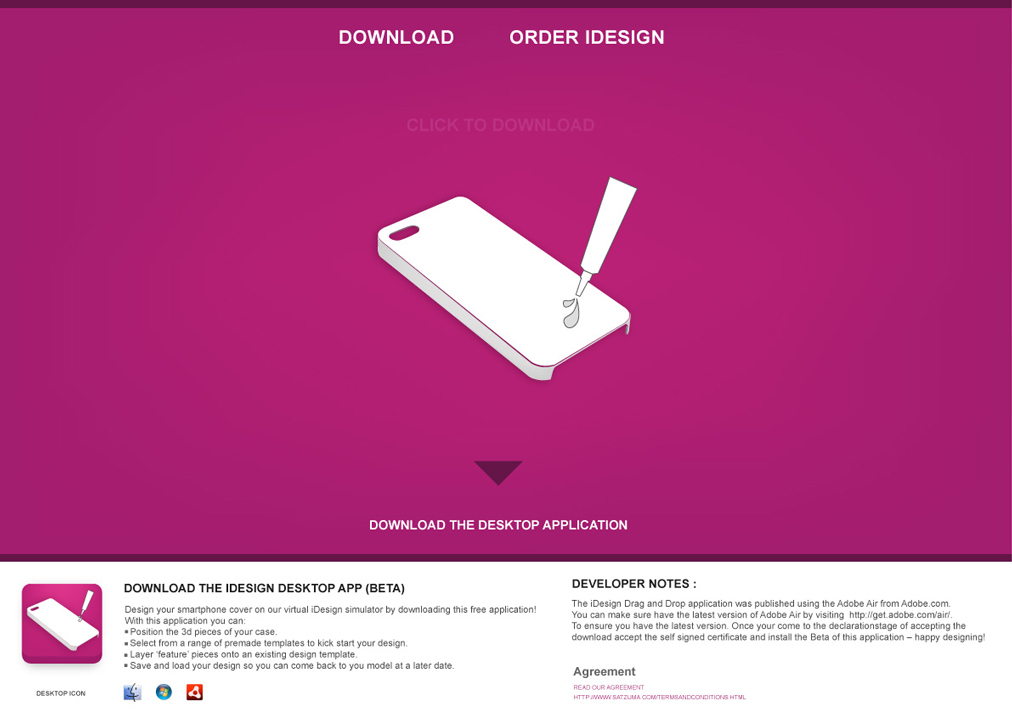 landing page UI design